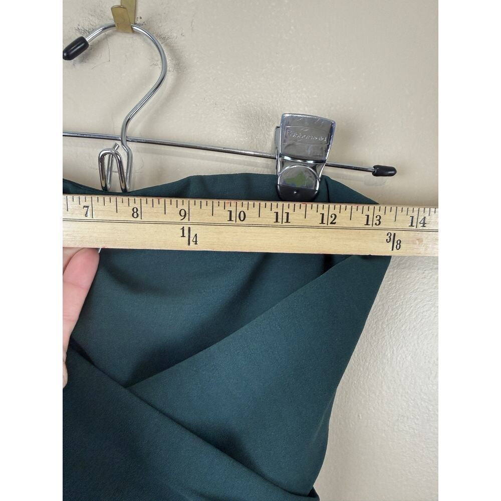 Lulus Teal Blue Strapless Maxi Dress With Split Front Hem Formal Gown XS NWT - Picture 11 of 15